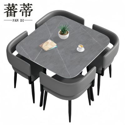 蕃蒂接待桌带4椅套