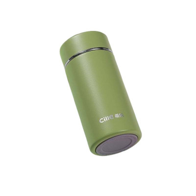 希乐保温杯230ml不锈钢便携多层保温绿色XB-24116