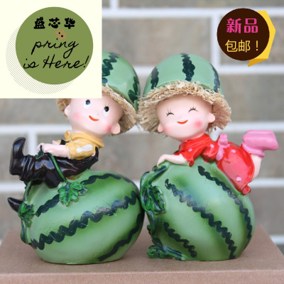 创意装饰品树脂娃娃婚房书桌玄关摆件小工艺品摆设可爱情侣礼品物惠恩HuiEn其他
