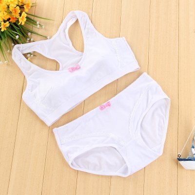 波迷娜(bomina)大红色内衣内裤套装少女发育期文胸初中学生本命年小