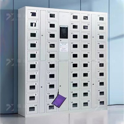 臻远 ZY-X380 50门人脸识别手机管理柜在位监测手机柜智能柜
