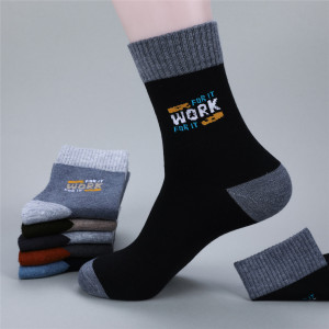 浪莎抗菌消臭时尚羊毛男袜LF01153J