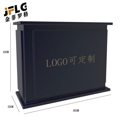 苏宁 金菲罗格 办公家具 可定制LOGO镀锌板花箱隔断种植箱 花箱80x30x60cm