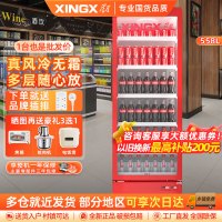 星星(XINGX)LSC-558W展示柜冷藏保鲜柜风冷无霜饮料柜商用一级能效单门立式冰柜超市便利店陈列柜啤酒酒水冷柜
