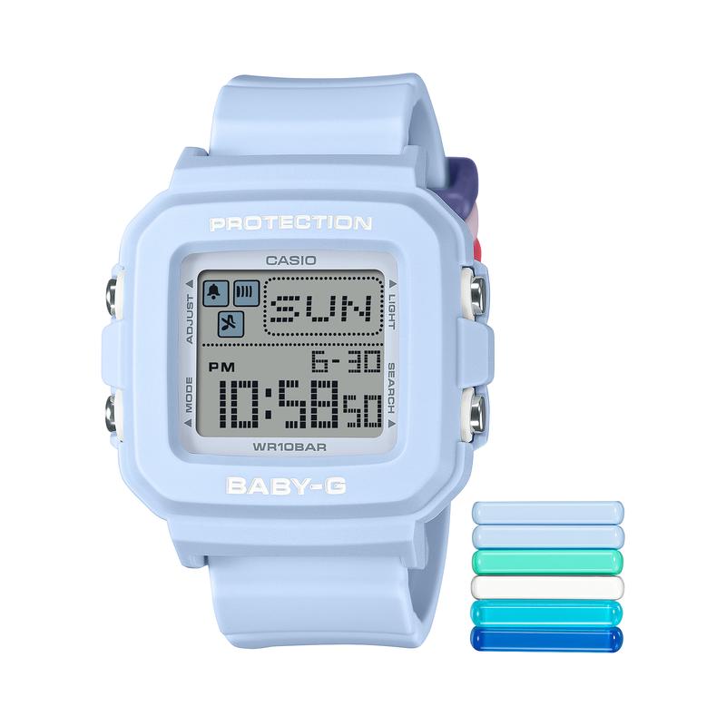CASIO 可换带男士潮流腕表九种颜色搭配创意无限防震防水米
