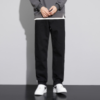 金盾(KIN DON)牛仔裤男宽松直筒秋冬季阔腿加肥加大裤子大码弹力裤子胖子休闲