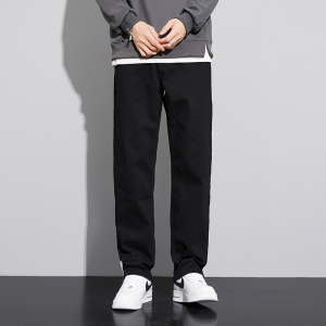 金盾(KIN DON)牛仔裤男宽松直筒秋冬季阔腿加肥加大裤子大码弹力裤子胖子休闲