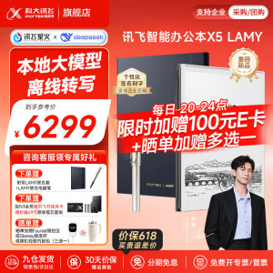 科大讯飞智能办公本X510.65英寸墨水屏电子书阅读器手写笔记本平板语音转文字会议记录 [联名定制]X5 LAMY联名款