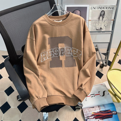 [3件8.5折76.4元,叠加优惠券]唐狮春季新新款卫衣女圆领学院风字母简约设计休闲时尚运动潮