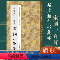 [正版]旗舰赵孟頫行书集字宋词一百首 收录赵孟頫经典行书碑帖洛神赋千字文集字古诗词作品集临摹教程 行书毛笔书法字帖