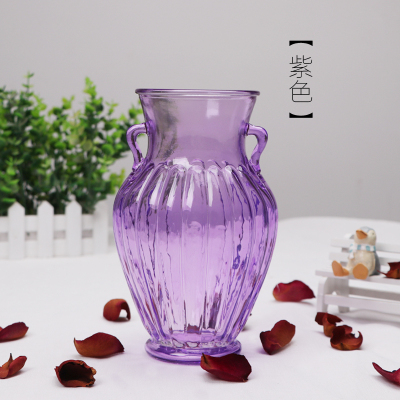 欧式紫色花瓶