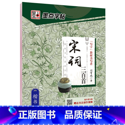 宋词三百首-楷书 [正版] 名家散文+优美诗歌行楷书字帖 荆霄鹏书钢笔字帖行楷成年人练字帖硬笔书法练习本临摹字帖大开本初