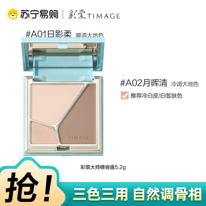 彩棠TIMAGE浮光掠影高光修容盘A01日影柔高光阴影鼻影侧影立体提亮5.2g