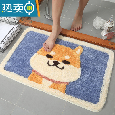 敬平浴室地垫防滑垫门垫卧室进门门口脚垫家用地毯吸水垫子卫生间