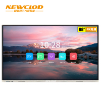 钮鹿客/NEWCLOD 98英寸 教学会议平板 红外触摸一体机 4K高清 电子白板 视频会议 智慧大屏 YZ98