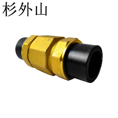 杉外山 PE热熔管件 铜立式止回阀 个