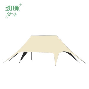 劲脉 双星云顶帐篷 米黄色-13*8*4M 顶