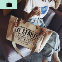 ins超火帆布包斜挎包包女2020新款潮百搭大容量手提单肩包大包包NEW LAKE女士手提包