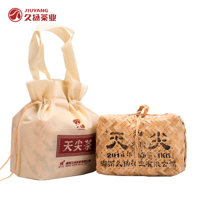 久扬黑茶湖南安化黑茶三年陈特制壹号竹篓天尖散茶2kg