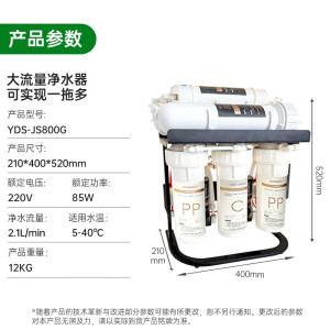 意黛斯YIDAISI 架式大流量RO反渗透纯水机直饮机