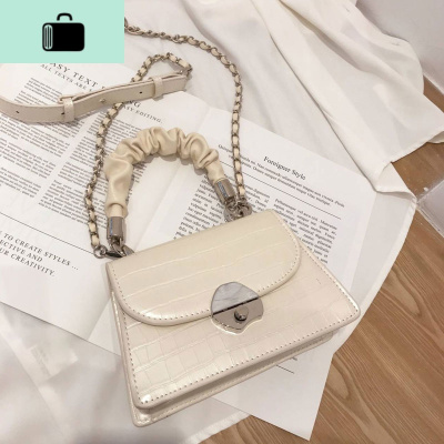 夏天ins流光沙溢包2020新款潮手提包包女小众设计链条单肩斜挎包NEW LAKE