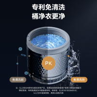 美的波轮洗衣机全自动10kg 大容量家用直驱变频水电双宽 银离子除菌专利免清洗一级能效 MB10V56DT[-]