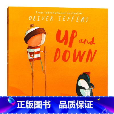 [正版]飞天梦想英文原版绘本 Oliver Jeffers Up and Down 平装大开奥利弗杰弗斯儿童图画书智慧