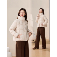 沧州棉服时尚立领棉服女短款新款冬季小个子面包服厚外套