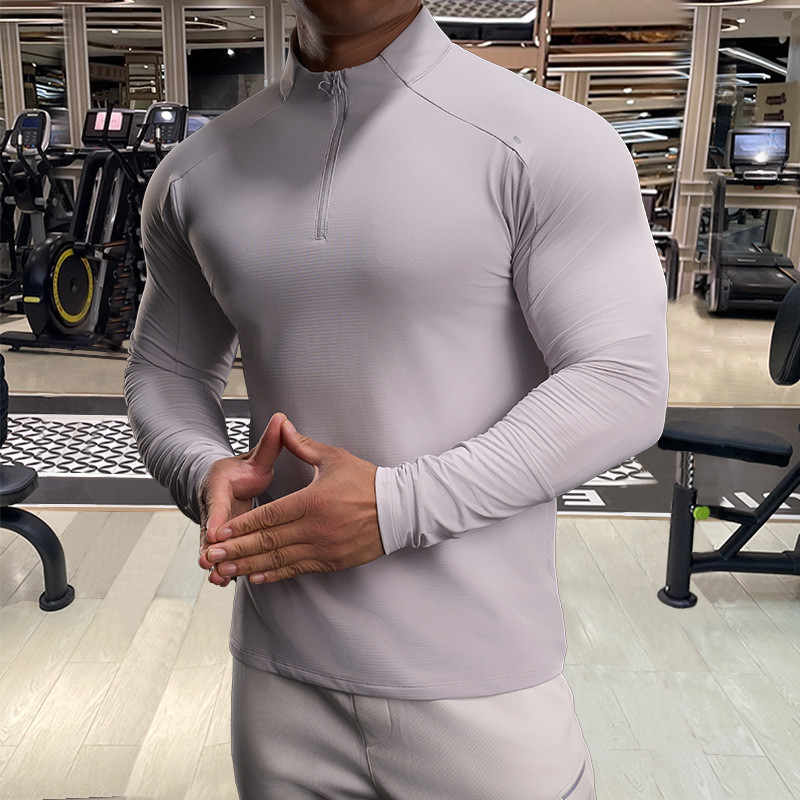 2025年男款春秋季户外运动健身骑行休闲服透气速干修身舒适男