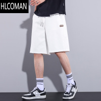 HLCOMAN运动短裤男士2025新款宽松透气休闲五分裤子男夏季薄款华夫格中裤