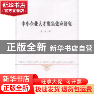 正版 中小企业人才聚集效应研究 张敏 中国社会科学出版社 978751