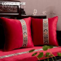 家柏饰(CORATED)中式抱枕办公室沙发靠垫含芯床头大靠枕护腰靠背套 登春台