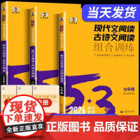 2026版53现代文阅读+古诗文阅读七年级八年级九年级 初中语文教材同步阅读理解专项训练题初一初二初三中考练习册五年中考