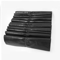 田园思 加厚大号平口黑色垃塑料圾袋 60*80cm 捆