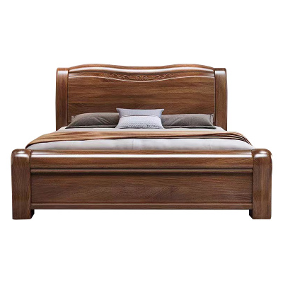 中豫鑫泽 ZYXZ4022923胡桃木实木床1.8米双人床