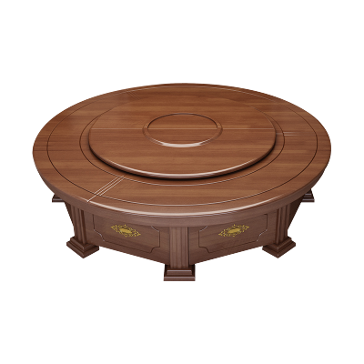 洛泰远 LTY3110306电动餐桌餐厅大圆桌转盘餐桌椅组合 2.8米圆桌 14把餐椅