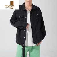 YANXU宽松大码牛仔外套男潮牌港风学生休闲工装夹克百搭男生上衣