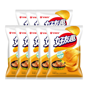 好丽友好友趣薯片45g*8袋(混合口味)休闲食品解馋小零食