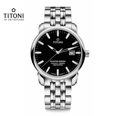 TITONI梅花大师系列男士机械表83188S-575