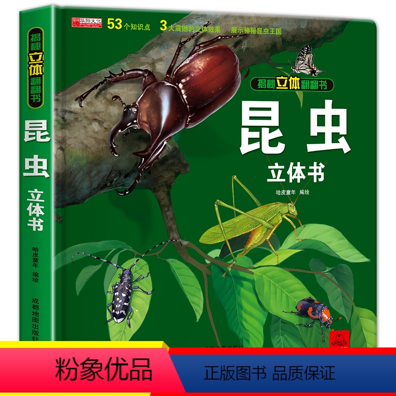 揭秘立体翻翻书(昆虫) 单册 [正版]揭秘系列儿童立体3d翻翻书全套低幼版创意大师洞洞书幼儿园宝宝小手翻翻科普安全常识动