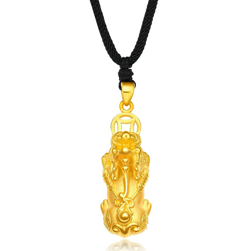 gzuan古钻珠宝 足金黄金貔貅挂坠男士黄金吊坠 yjd0037