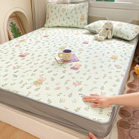 田园风凉感冰丝床笠席三件套2026新款夏季宿舍空调席可机洗夏凉垫