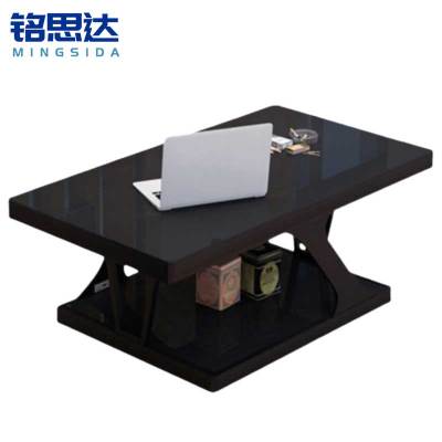 铭思达黑色茶几1.2米个