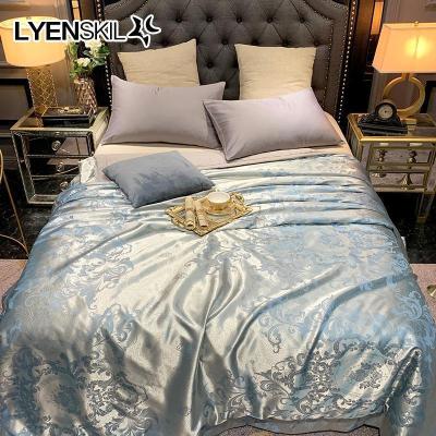 美帮汇全棉提花空调被夏凉被全棉春秋水洗冰丝单双人夏天薄被子