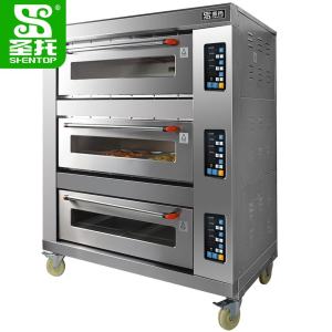 圣托三层九盘烤箱 大型烘焙蛋糕面包电烤炉 月饼披萨大烘炉 DGC05