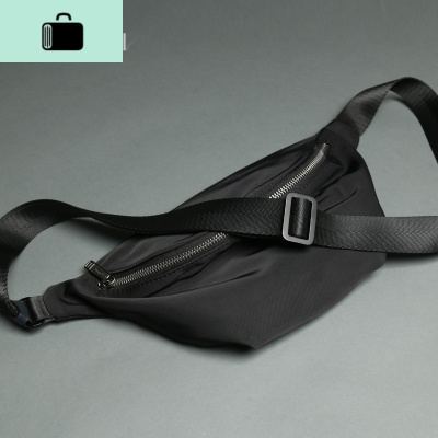 小胸包男女斜挎包腰包帆布休闲时尚小号迷你蹦迪包男士单肩包NEW LAKE 高端防水涤纶布男士腰包