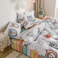 家柏饰(CORATED)日系全棉床上四件套全棉男女孩儿童床单被套三件套少女心