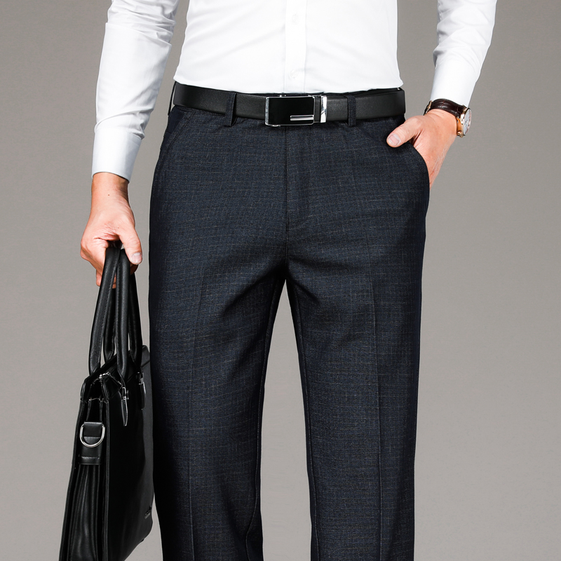 金盾(kin don)正品西裤男商务正装长裤子夏季薄款垂感休闲裤西装裤