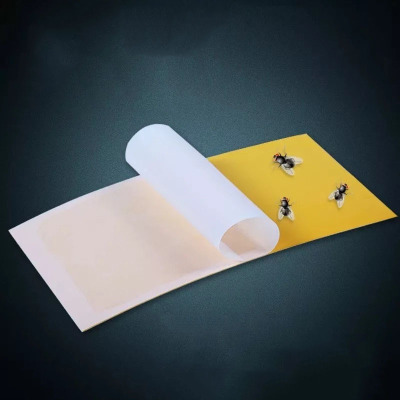 捕式灭蝇粘纸粘虫板诱苍蝇板-10张装-白色9*23cm