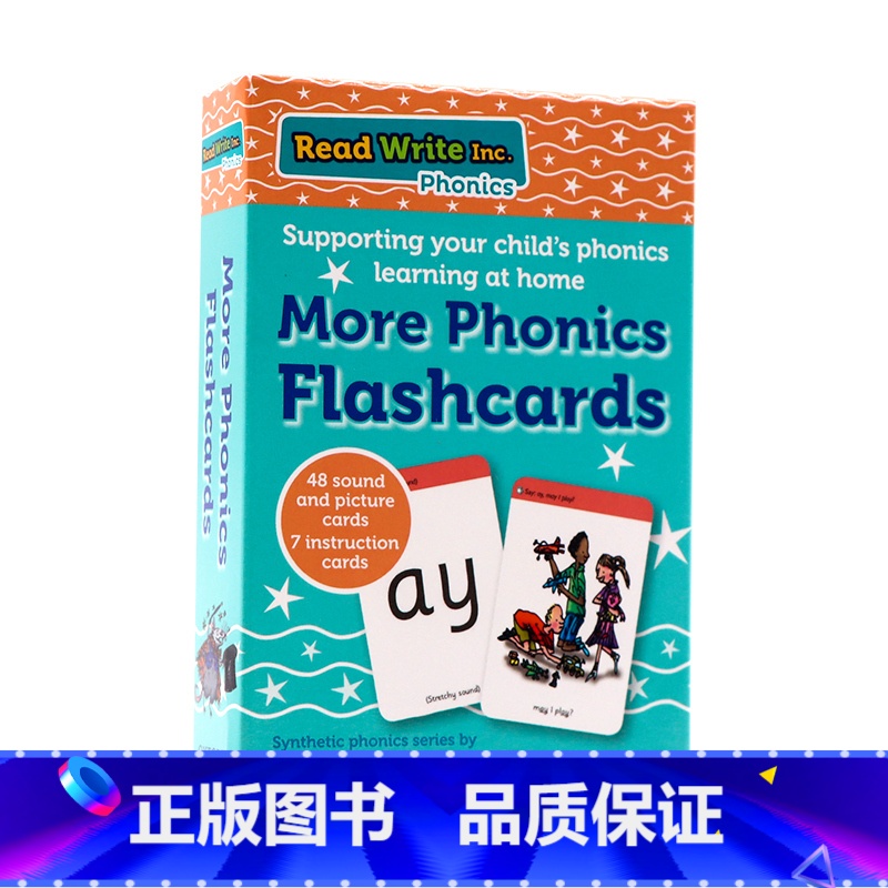 [正版]牛津自然拼读闪卡音节学习 英文原版Read Write Inc Phonics Home More Phoni